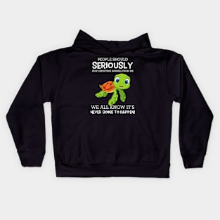 People should seriously stop expecting normal from me Kids Hoodie